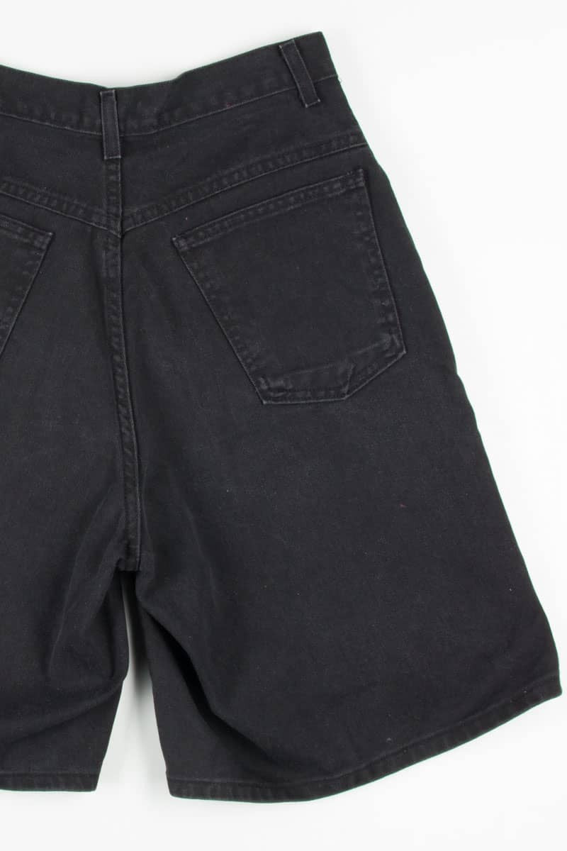 Women's Vintage Black Denim Shorts 345 (sz. 10)