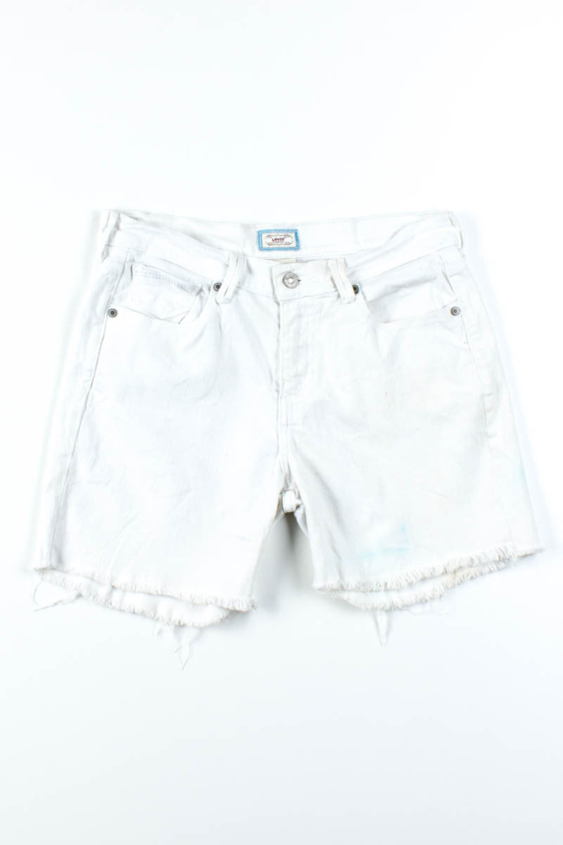 White Levi's Denim Shorts (sz. 8)