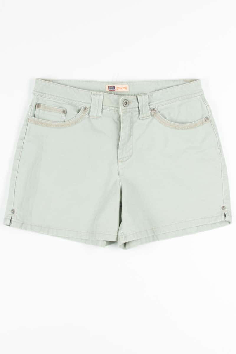 Olive Denim Shorts (sz. 6)