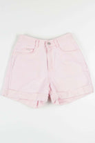 Pink High Waisted Cuffed Denim Shorts (sz. 10 Med)