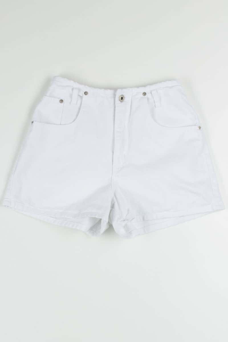 White High Waisted Denim Shorts (sz. 5/6)