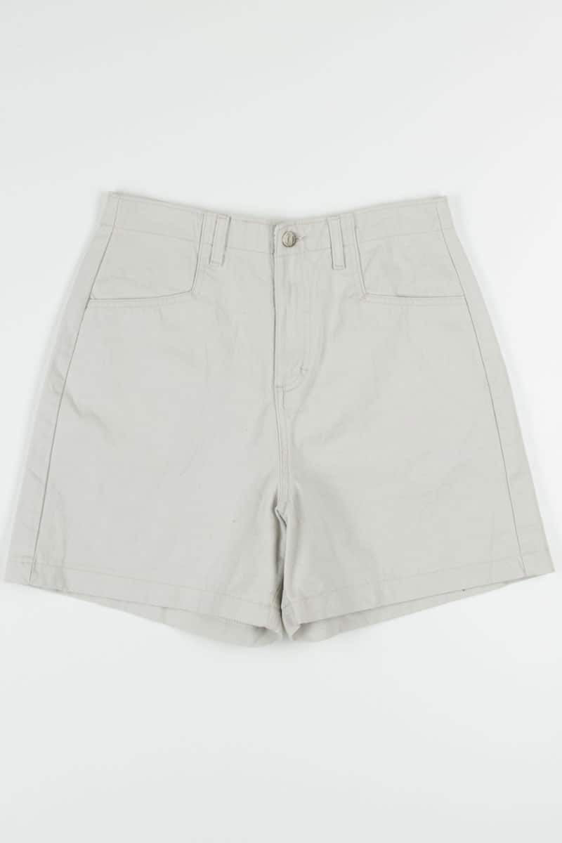 Light Khaki High Waisted Denim Shorts (sz. 10 Med)