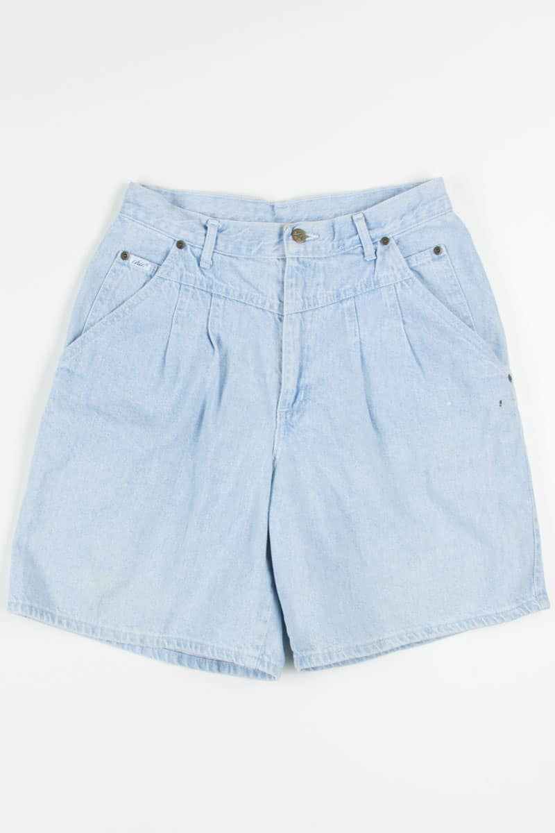 Vintage High Waisted Pleated Denim Shorts (sz. 14)