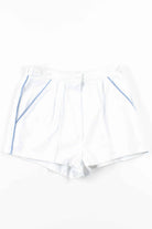 White & Blue Pleated Tennis Shorts (sz. Small)