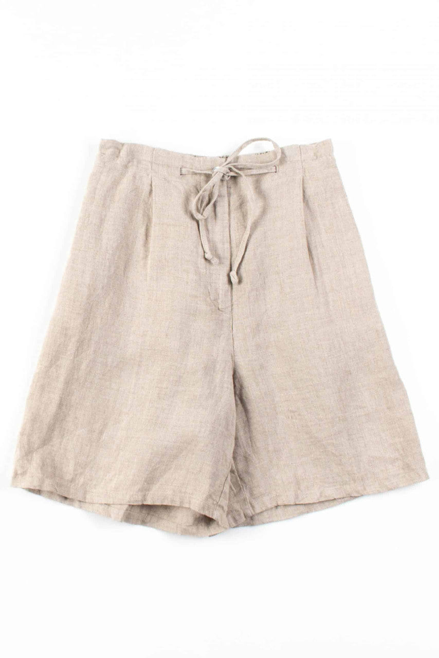 Tan Linen Paperbag Shorts (sz. 6)