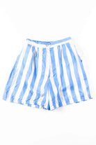 Blue Striped Silk Shorts (sz. Large)
