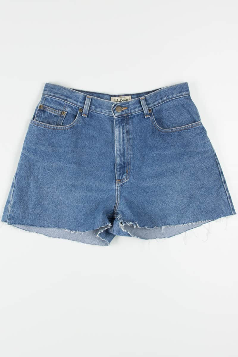 High Rise Cut Off L.L. Bean Denim Shorts (sz. 12 Reg)