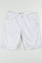 White Cuffed Levi's Denim Bermurda Shorts (sz. 10)