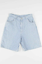 Women's Vintage Lee Striped Denim Shorts 293 (sz. 14 Med)