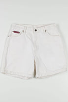 Women's Vintage Cream Cuffed Denim Shorts 312 (sz. 14)