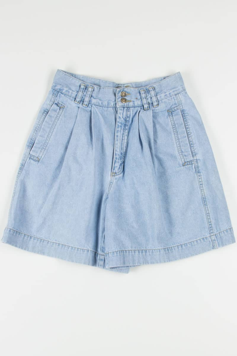 Women's High Waisted Pleated Denim Shorts 322 (sz. 10)