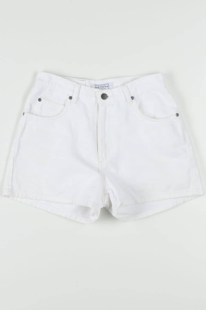 Women's Vintage White Denim Shorts 324 (sz. Medium)