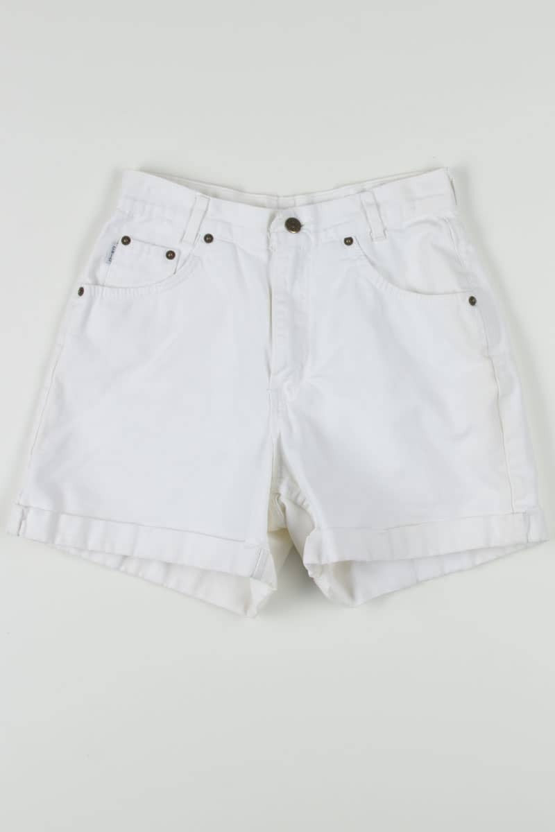 Women's Vintage White Chic Denim Shorts 334 (sz. 7)