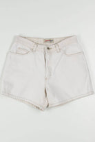 Women's Vintage Cream Denim Shorts 352 (sz. 10)
