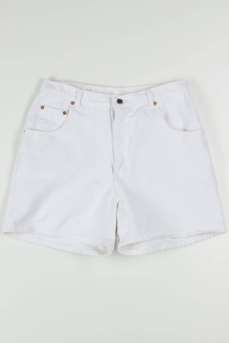 Women's Vintage White Denim Shorts 355 (sz. 13/14)