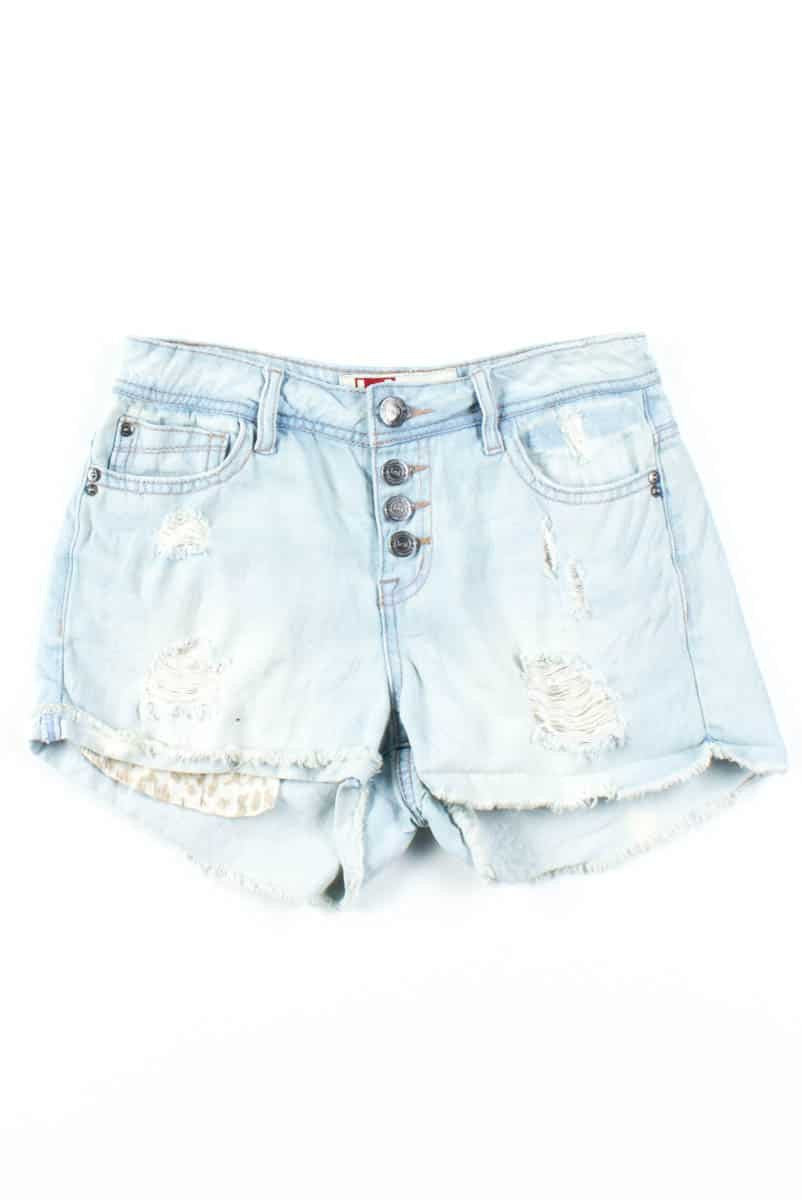 Distressed L.e.i. Denim Shorts (sz. 3 Reg)