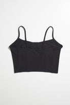 Black Ribbed Bustier Cami