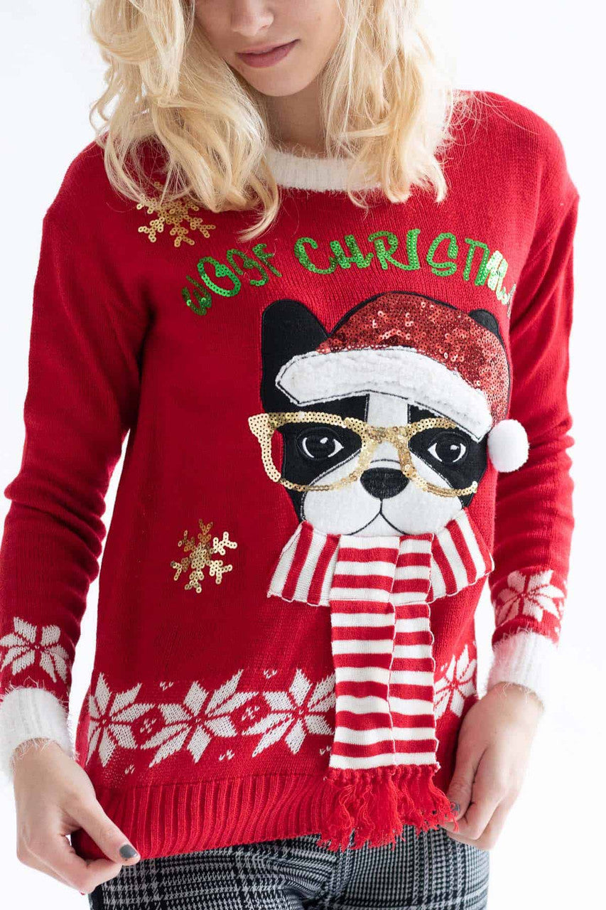 Woof Christmas Sweater
