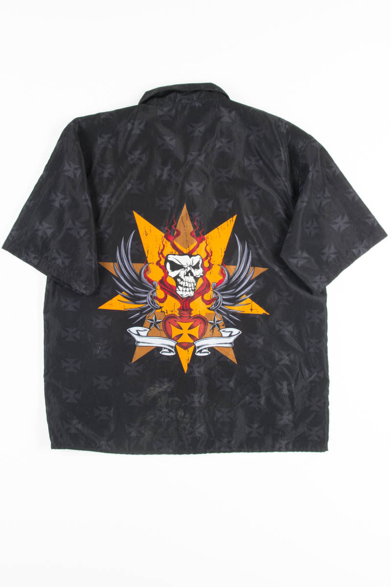 Skull Demon Rave Y2K Shirt