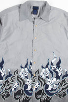 Floral Flames Rave Y2K Shirt