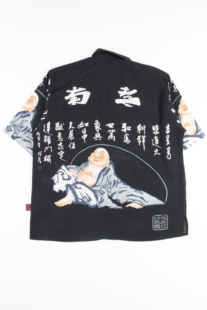 Budda on Black Rave Y2K Shirt