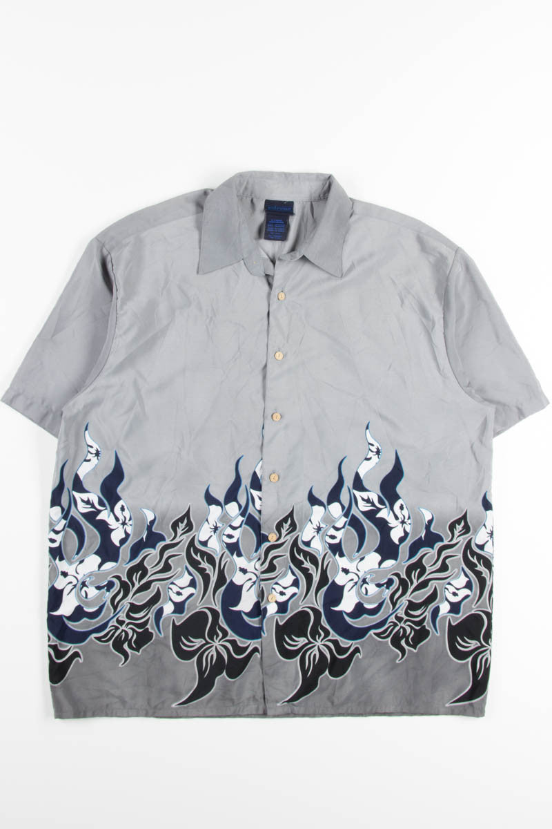 Floral Flames Rave Y2K Shirt