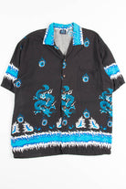 Blue Dragon Rave Y2K Shirt
