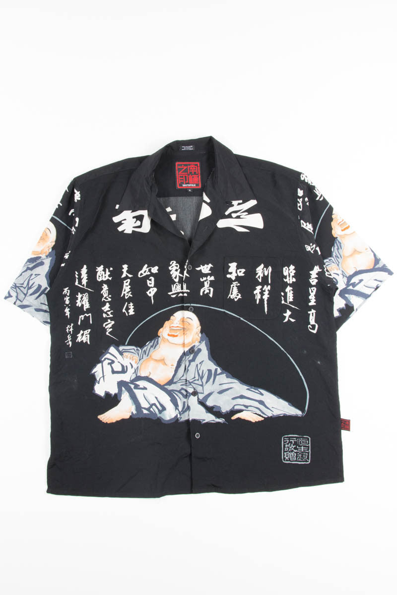 Budda on Black Rave Y2K Shirt