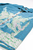 Y2K Dragon Button Down Shirt