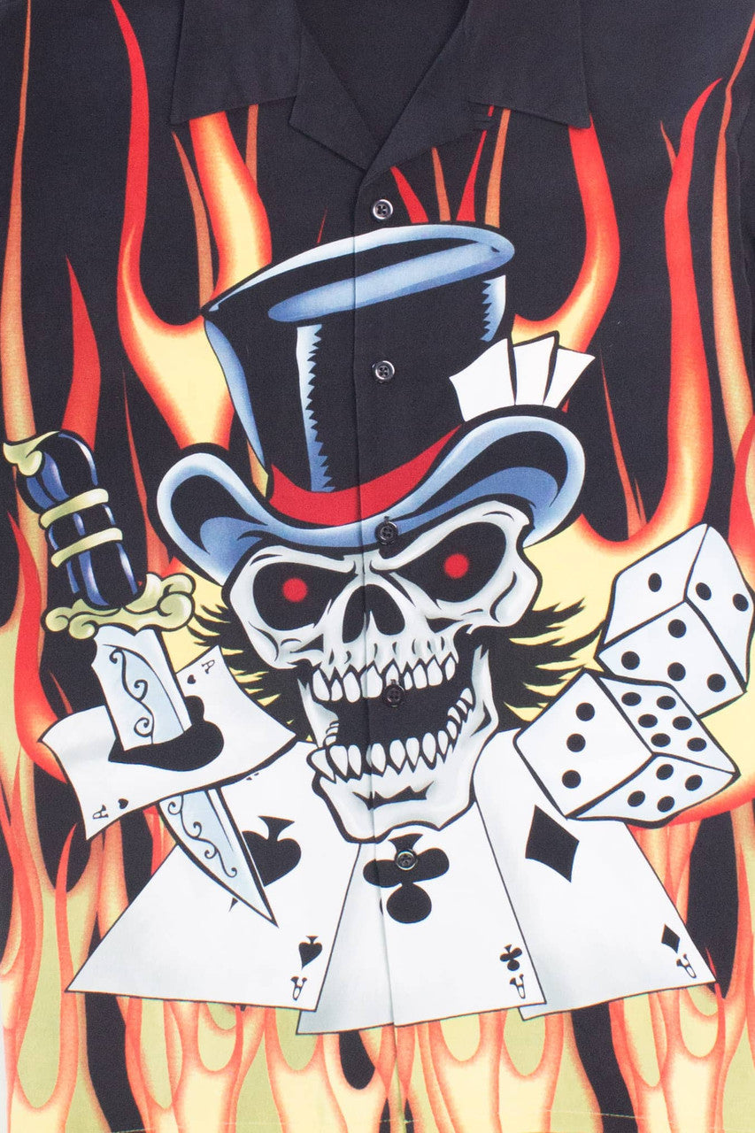 Skull and Aces Y2K Shirt