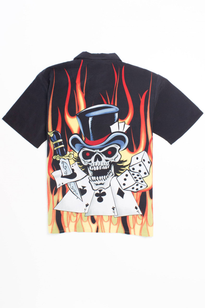 Skull and Aces Y2K Shirt