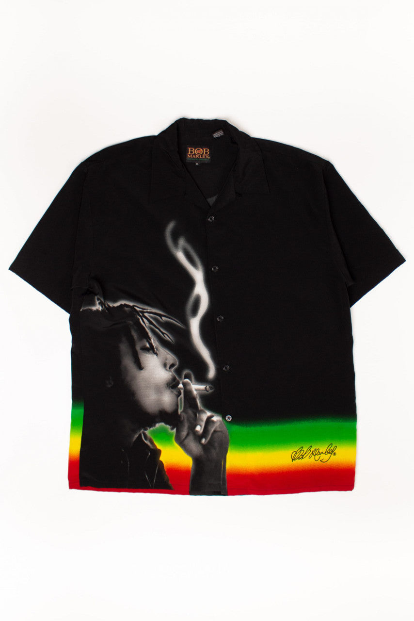 Vintage Bob Marley Smoke Y2K Shirt (2000s)