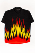 Vintage Flames Y2K Shirt (2000s)