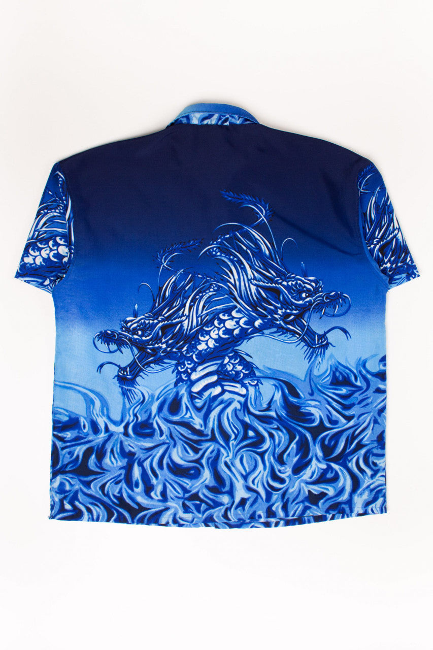 Vintage Blue Dragons Y2K Shirt (2000s)