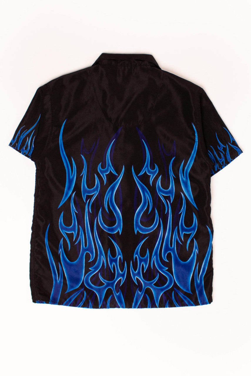 Vintage Blue Tribal Y2K Shirt (2000s)