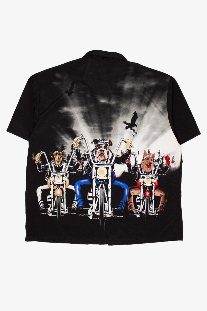 Vintage Biker Dogs Y2K Shirt (2000s)