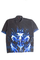Vintage Dragonfly Roadhouse Cyber Tribal Skull Y2K Shirt (2000s) 77