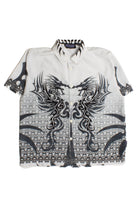 Vintage  Silver Point Tribal Dragon Y2K Shirt 83