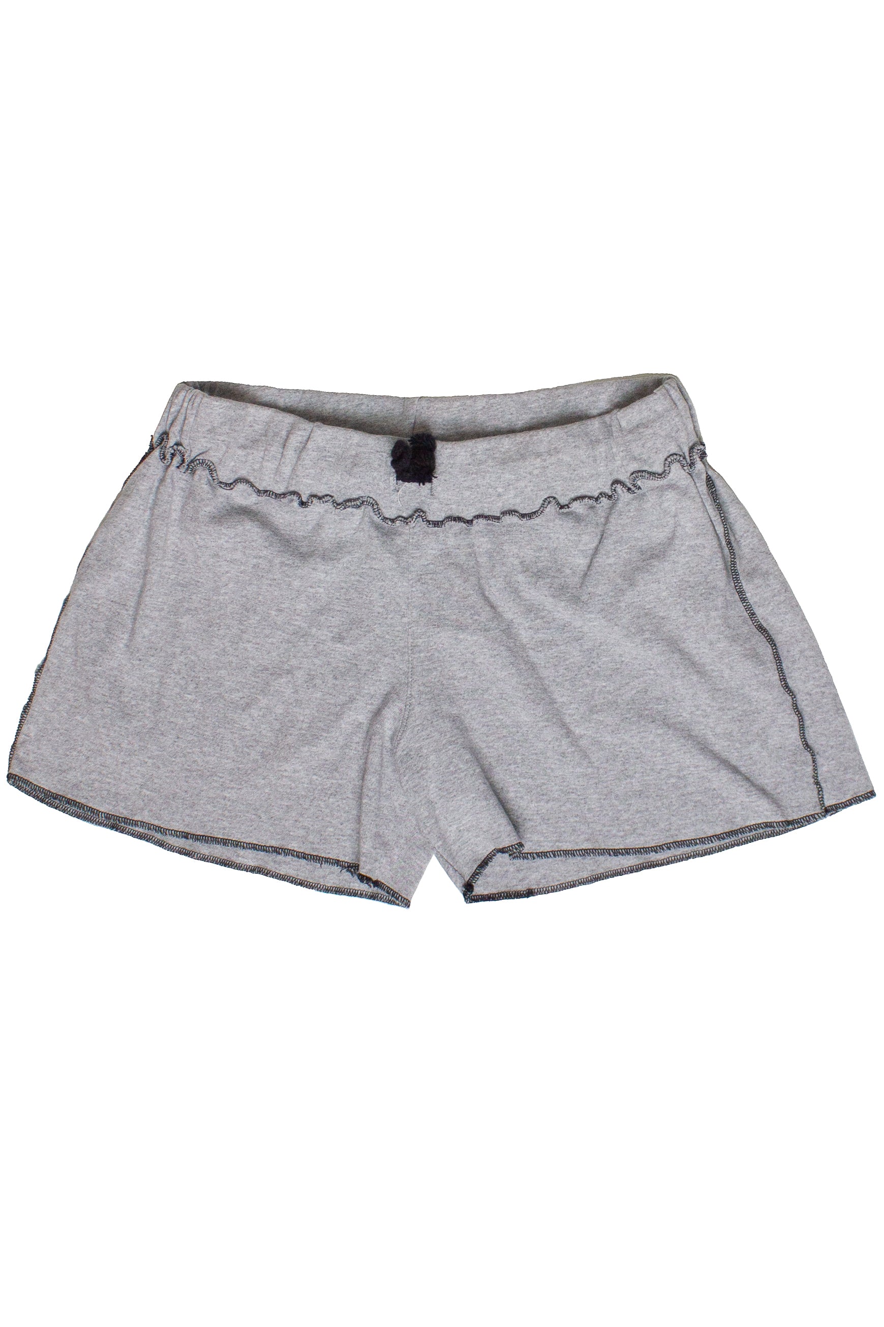 Gray shorts on a white background