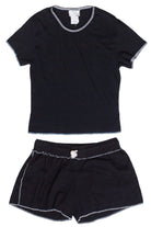 Vintage Y2K Deadstock Contrast Stitch Set - Black