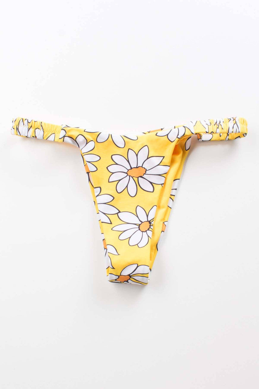 Yellow Daisy Cheeky Bikini Bottom