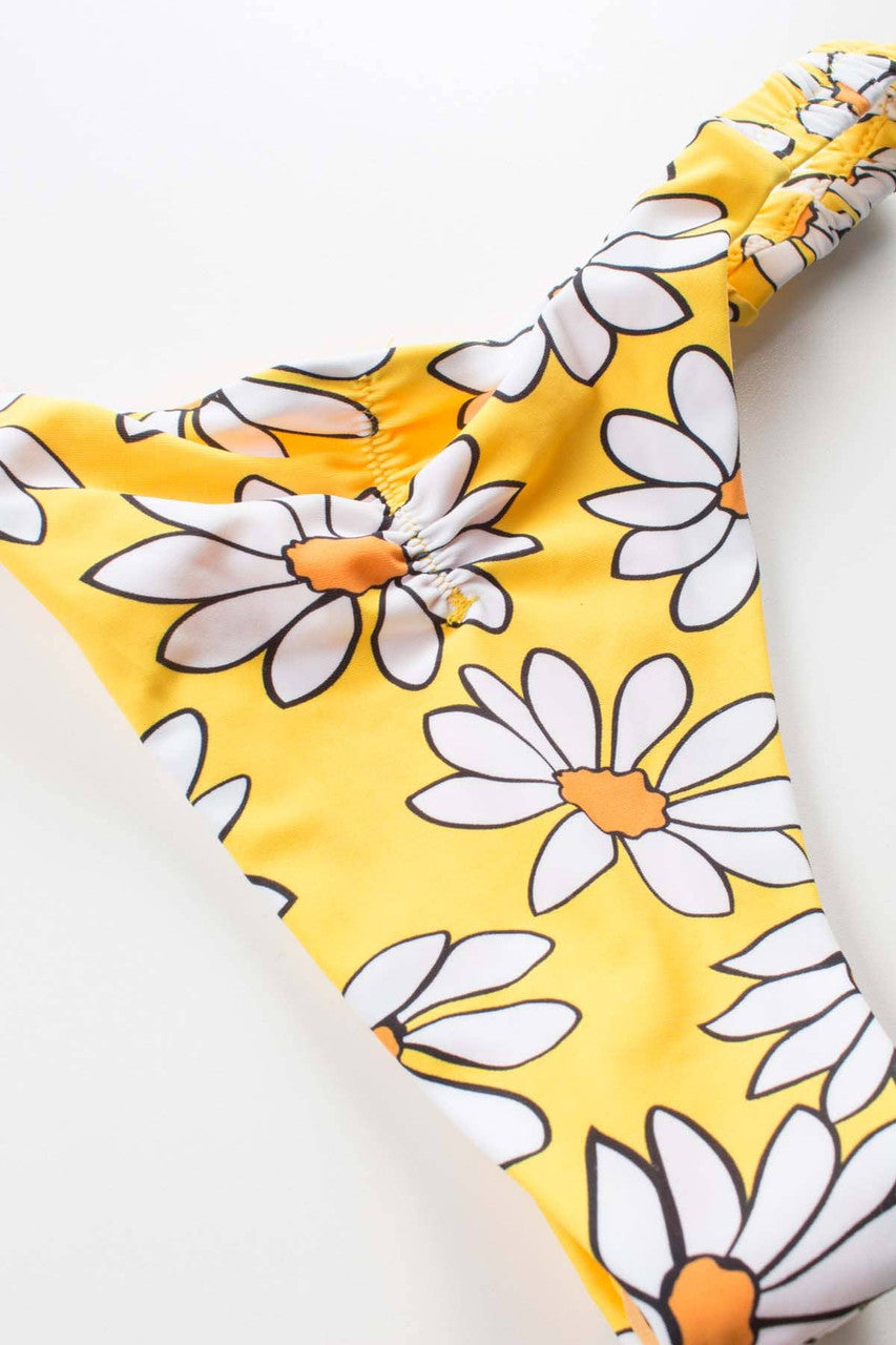 Yellow Daisy Cheeky Bikini Bottom