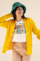 Vintage Yellow Cardigan Sweater