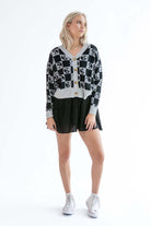 Yin Yang V Neck Cardigan