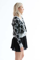 Yin Yang V Neck Cardigan