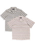 Woven Zig Zag Button Up Shirts