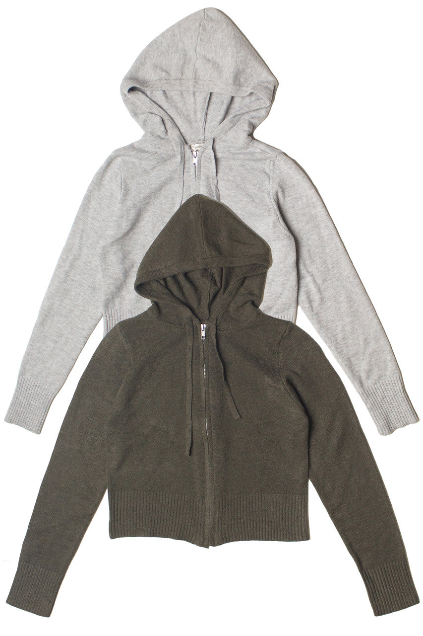 Soft Knit Zip Up Hoodie